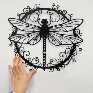 Dragonfly Metal Wall Decoration, Garden Decoration Dragonfly Logo, Outdoor Courtyard Dragonfly Decoration, Terrace Dragonfly Art, Natural Wall Decoration, Dragonfly Gift for Mom