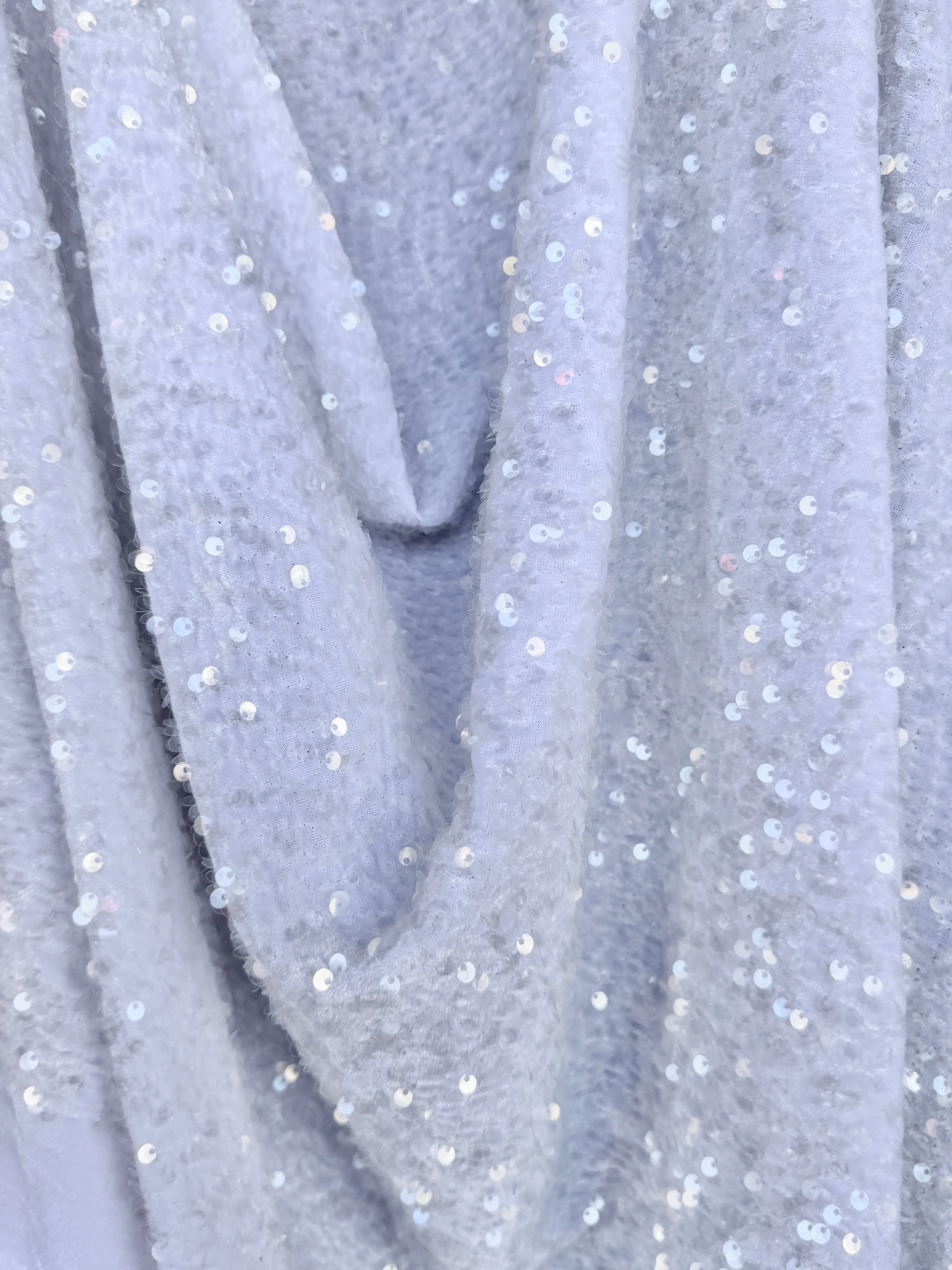 White Sequin on Velvet White Sequin on Velvet