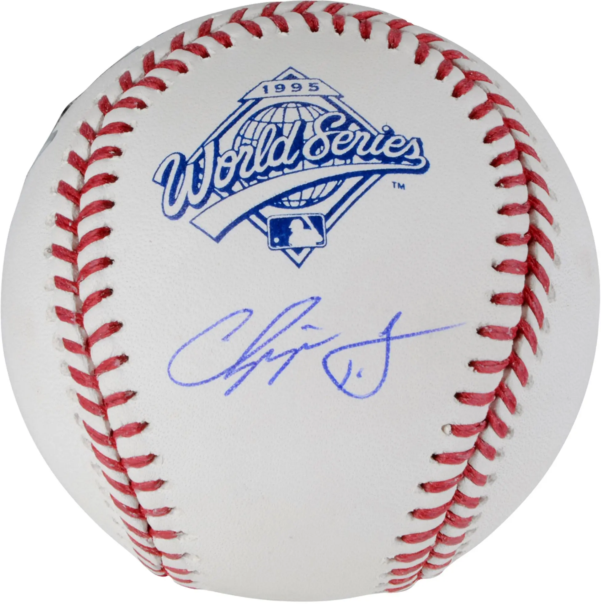 Chipper Jones Atlanta Braves Autographed 1995 World Series Logo Baseball - Fanatics Authentic Certified