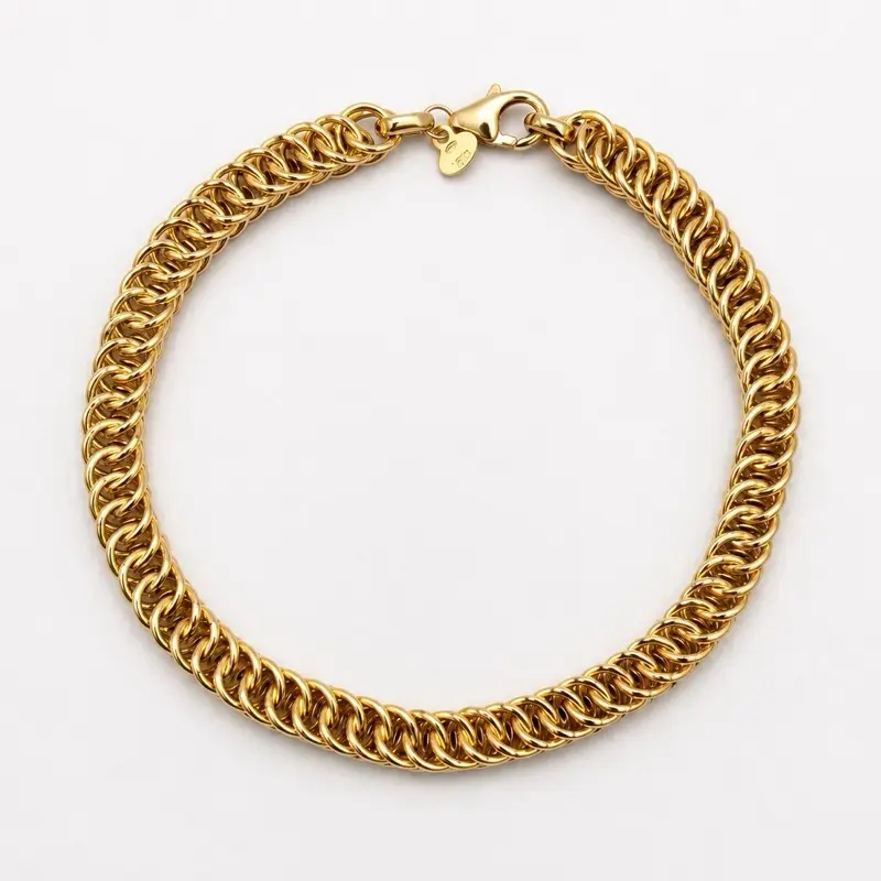 Oro 18k Pulsera Franco, 3.2mm - 20cm