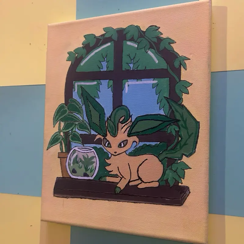 Leafeon canvas