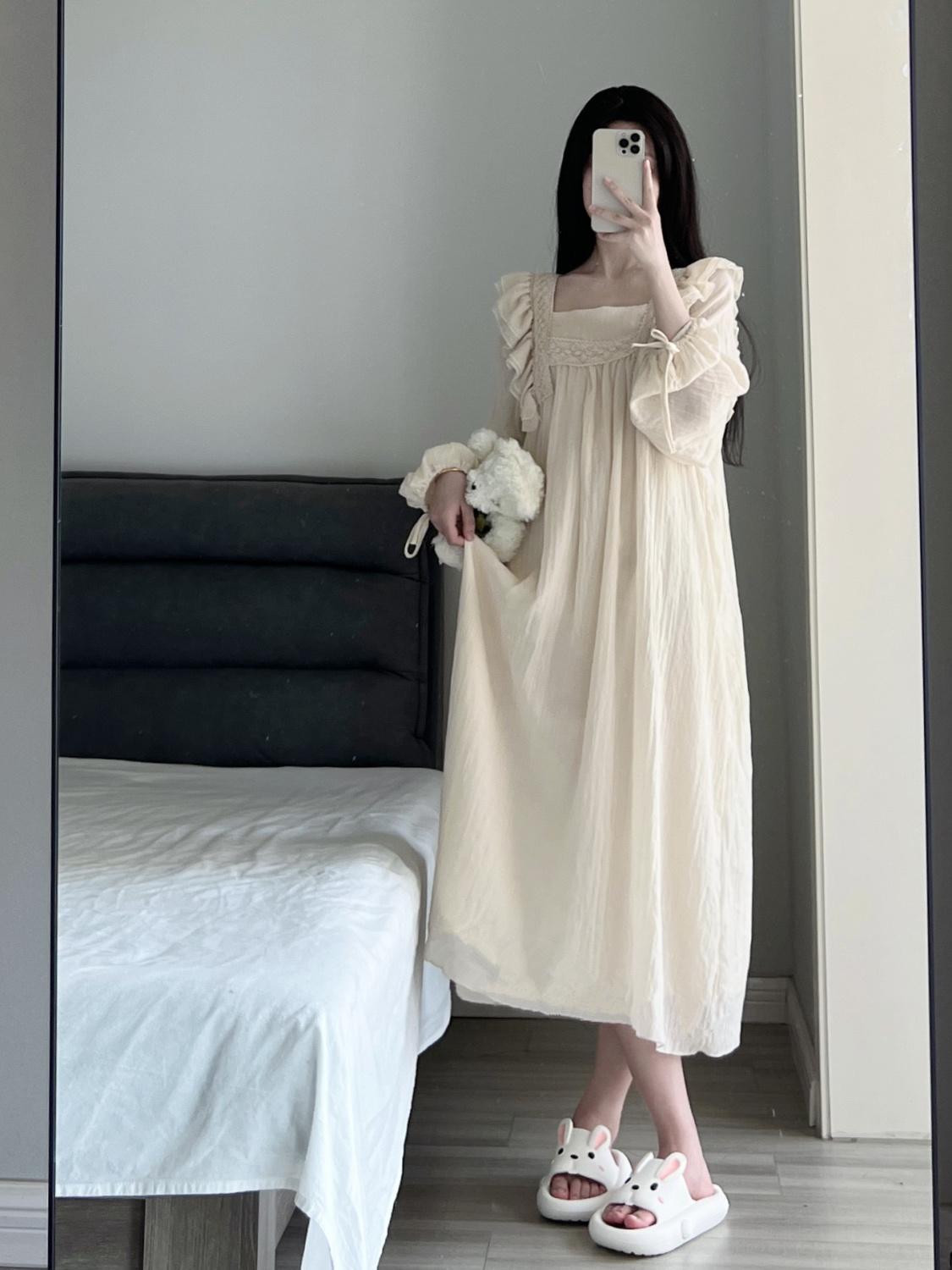 long dress pajamas Women Silk Satin Robe Set 2 Piece Long Pajamas Sets Lace Cami Nightgown Silky Robes Nightwear Set Casual Loungewear Pjs Black at Amazon Women's Clothing store