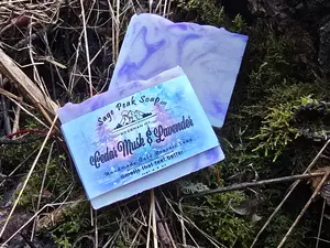 Cedar Musk and Lavender Cold Process Soap- Sage Peak Soap LLC.