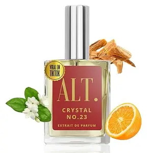 ALT. FRAGRANCES Crystal No. 23 Perfume 60ml Sweetness Woody Extrait de Parfum Unisex with Jasmine & Candy Floss Notes