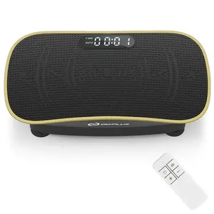 Vibration Plate Exercise Machine 10 Speed Intensities Compact Design Fitness Home Gym Equipment with Remote Control LED Display Quiet Operation