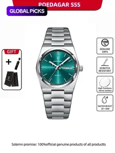 Casual Business Round Dial Analog Quartz Watch for Men, Fashion Watch for Parties and Daily Wear, Trendy Versatile & Exquisite Gift Watch with Box, Business Fashion Watches