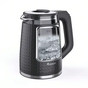 Electric Tea Kettle 2.0L 1000W with Auto Shut-Off & Boil-Dry Protection Wide Opening US Plug 110-127V Lightweight for Party