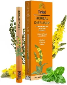 Tarbust Botanical Fragnance Accessory, Mullein, Thyme & Mint Scent, Non-Electronic Respiratory Wellness, Relaxation, Stress Relief, 1 Pack