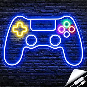Gamer Neon Sign, Game Controller LED Sign for Gaming Room Decor - Game Neon Sign for Teen Boy Room Decor - Best Gamer Gifts for Boys, Kids