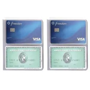 2pcs Transparent Plastic Insert ID Card Photo Replacement Holder Hipster Wallet