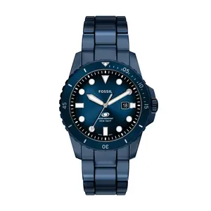 Fossil Men's Fossil Blue Dive Three-Hand Navy Stainless Steel Watch
