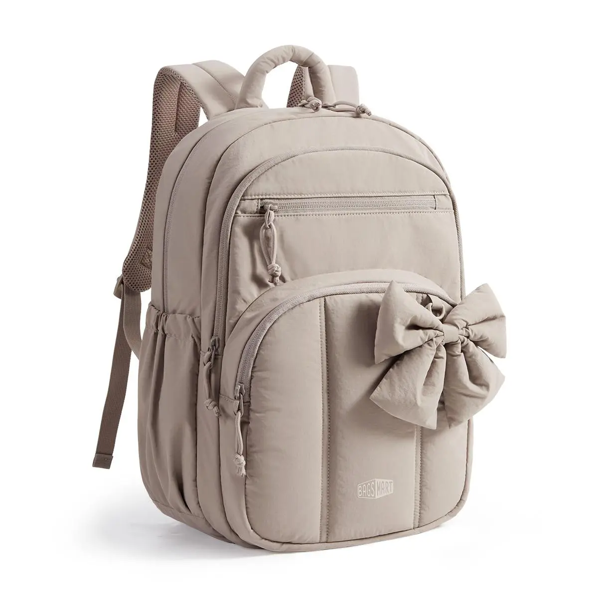 Kawaii Ribbon Backpack with Fur Ball 15.6\