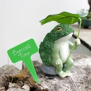 1pc Resin Cauliflower Frog Sculpture, Lawn Frog Statue Decoration Craft, Garden Animal Frog Ornament, Home Frog Party Indoor Craft Decoration, Outdoor Craft Animal Sculpture, Used For Garden Patio Art Courtyard Decoration, A Gift For Frog E