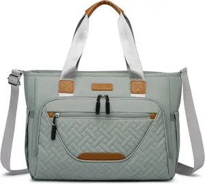 Diaper Bag Tote, Large Tote Diaper Bag with 16 Inch Laptop Compartment for Mom and Dad, Multifunction kid tote bag