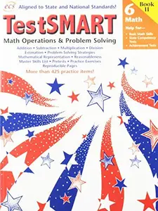 USED-TestSMART Math Operations and Problem Solving Grade 6: Help for Basic Math Skills, State Competency Tests, Achievement Tests by Lori Mammen (Paperback)
