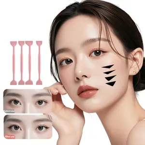 Reusable 3-Second Eyeliner Stamp Makeup Tool Set, Quick-Dry Long-Lasting Portable, Sweatproof Multi-Style Multi-Color, Ideal for Beginners, DIY, Cosplay, Anime Style