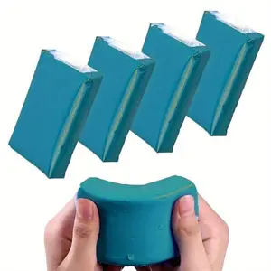 4 Pcs 3.53oz Clay Bar Car Detailing Clay, Auto Blue Detailing Magic Clay Bars Cleaner With Washing And Adsorption Capacity For Car, Glass, Vehicles