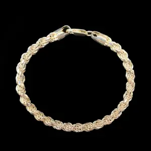 Rope Bracelet Silver - Elegant Chain Design with Lobster Clasp, Perfect for Everyday Wear, Unisex Jewelry Piece