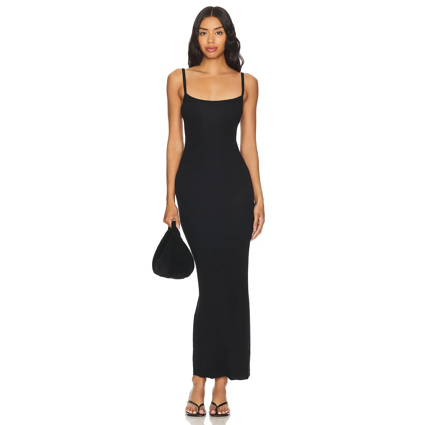 knee length dresses for ladies Cotton Citizen Turtleneck Maxi Dress | Black main image 1