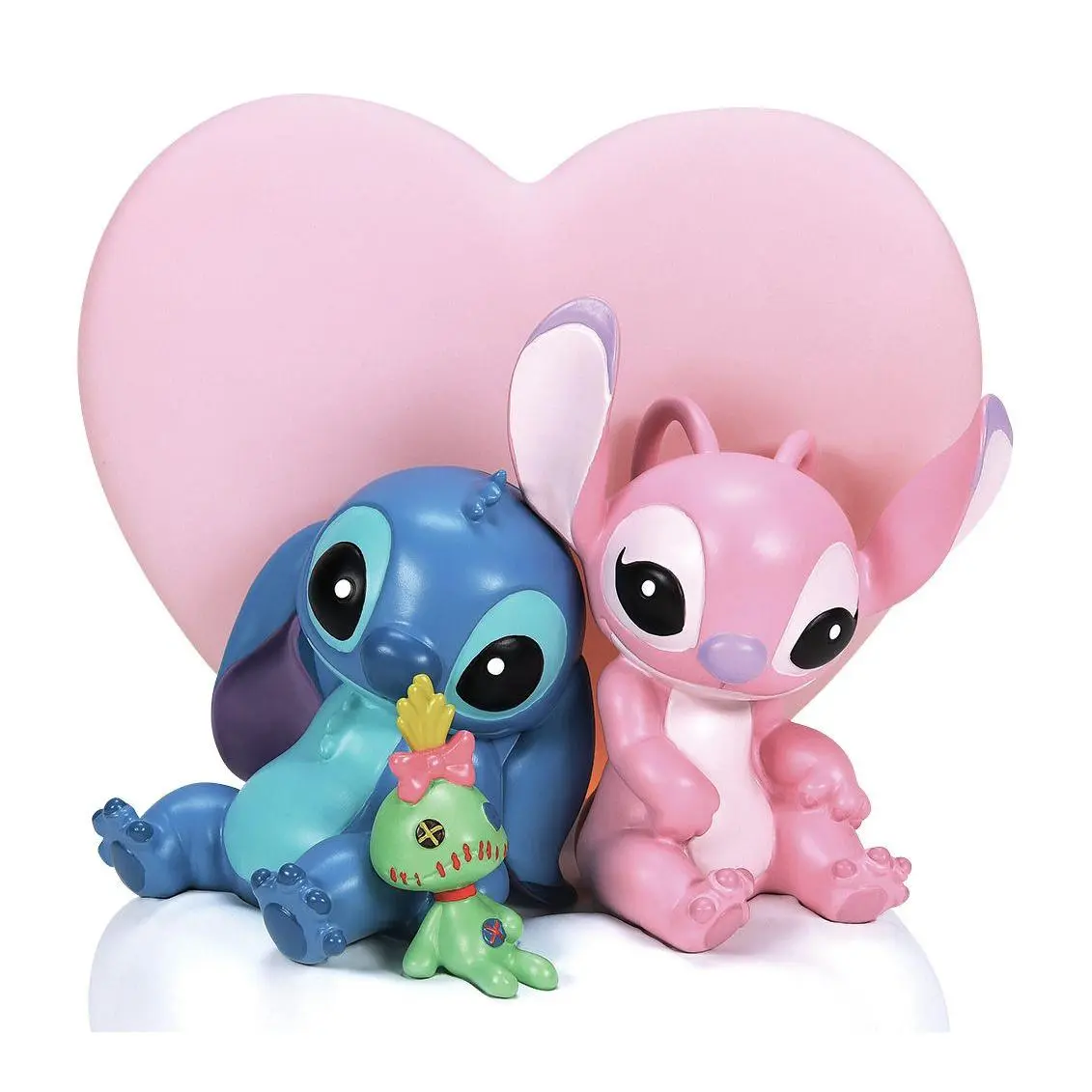 Disney Showcase Stitch & Angel Light Up Figurine 7in H