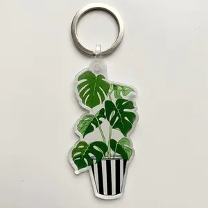 Monstera Deliciosa Acrylic Keychain