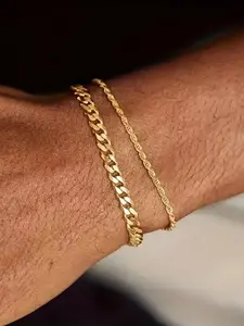 2-piece Trendy and Fashionable Bracelets Stacking, Suitable for Daily Wear, Vacation and Dating Occasions, and Is Also A Surprising and Exquisite Small Gift, Stackable Bracelets
