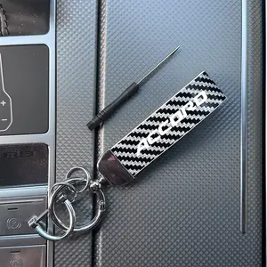 For Honda Accord Luxury Lite Carbon Fiber Keychain Available in Multiple Colors, Compatible with All Keys, Stylish and Durable Accessory, Car Interior Decoration, Car Trinkets