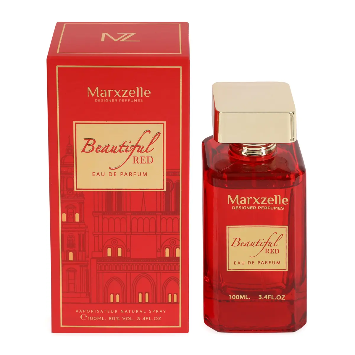 Beautiful Red Perfume Eau de Parfum for Men and Women – 100ml / 3.4 fl. oz.