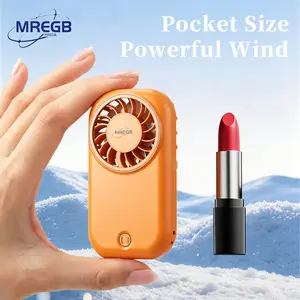 MREGB 2026 Pocket Size Mini Handheld Fan, USB Rechargeable Fan with Strong Airflow, Ultra-Compact Cooling Fan for Travel, Outdoor & Office, Summer Essential Gadget,summervibes