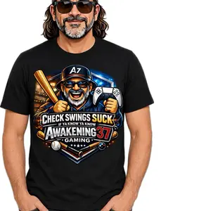 Check Swings Suck Baseball Gaming Tee