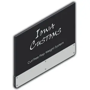 Iowa Customs – Rectangular Design Stainless Steel Mud Flap Weights Pair