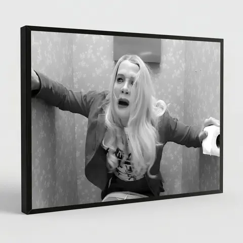 White Chicks Poster Funny Movie Bathroom Wall Art Vintage Black And White Humor Comedy Canvas Prints Art The Toilets Sign Picture Posters 90s Retro Film Room Modern Home Decor Unframed Painting Eco-Friendly Materials