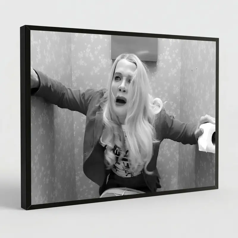 White Chicks Poster Funny Movie Bathroom Wall Art Vintage Black And White Humor Comedy Canvas Prints Art The Toilets Sign Picture Posters 90s Retro Film Room Modern Home Decor Unframed Painting Eco-Friendly Materials