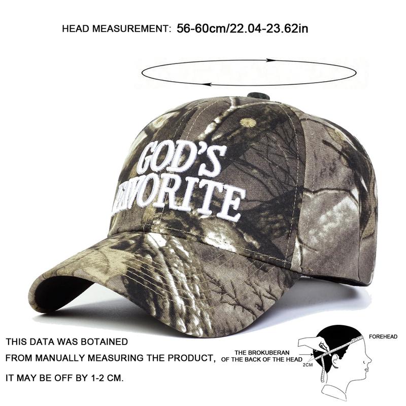 God's Favorite Camo Trucker Hat - Sun Protection, Adjustable Fit, Versatile for Outdoor Activities, Comfortable All-Day Wear