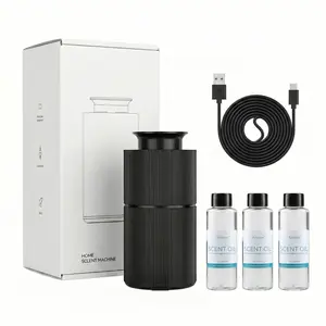 Kevinleo Waterless Essential Oil Diffuser - Car Interior Diffusers, Compact Mini Size Aluminum Nebulizer, Battery Operated, 3pcs x 20ml Oils Included, 3 Timers & 3 Mist Levels, for Home, Car, Office