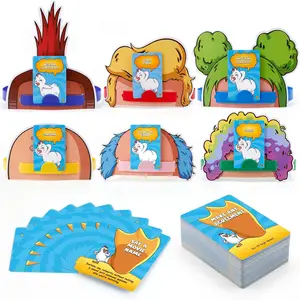 Heads Up ! 2-in-1 Word Guessing & Taboo Party Game Set for Family Night 78 Cards 7 DIY Cards 6 Headbands Fun Game for 2-8 Players Teens & Adults