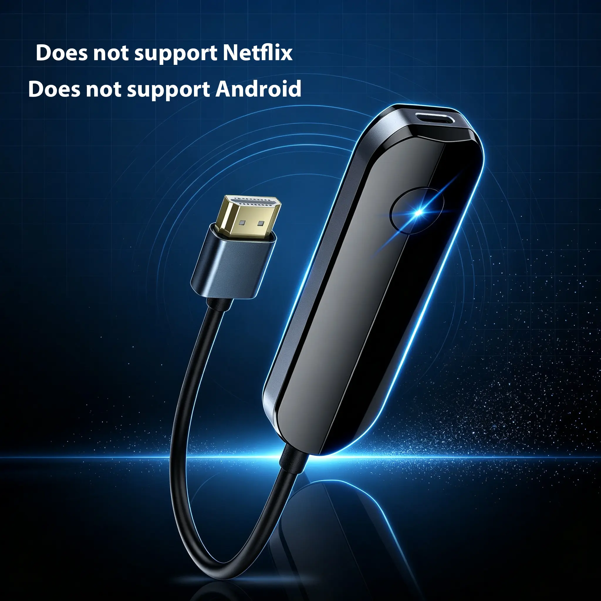 Lulaven Wireless HDMI Transmitter-Receiver Set - Plug-n-Play iOS Mobile Travel Gadget for iPhone 7/7 Plus Users, 4× Faster 1080p Full HD Video-Audio Sync Adapter with HDMI Cable, No WIFI/Bluetooth, Fast Stream, 5G-Compatible, Manufacturer Warranty