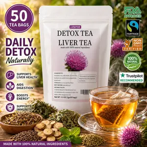 TEA Premium Detox Tea Dandelion Root, Licorice Root, Peppermint, Burdock Root, Nettle Leaf Tea Blend 3.5 oz (2g x 50 bags) Herbal Cleansing Tea, Perfect for Afternoon Tea, Healthy Tea Bags, No Additives or Caffeine, Great for Gifting Healthy