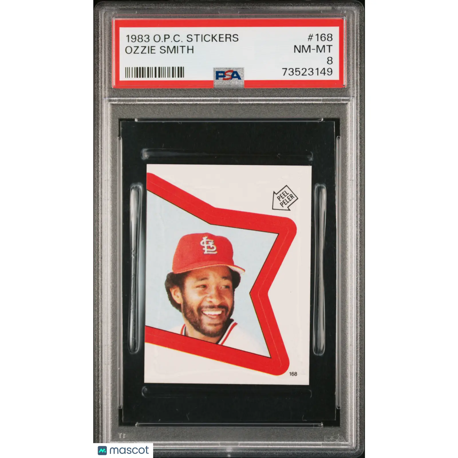 Ozzie Smith PSA 1983 O Pee Chee Stickers Baseball #168 8 73523149