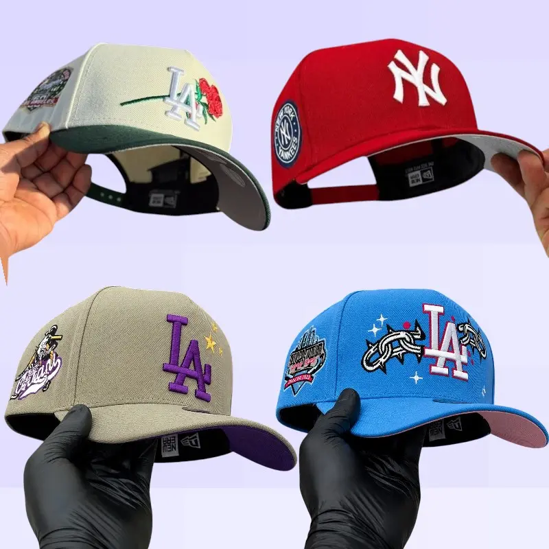 New Era Los Angeles Dodgers New York Yankees 9FORTY 59FIFTY – Fitted Snapback Gorras de Béisbol Unisex, Adjustable Trucker Hat, Flat Brim High Crown, Hip Hop Urban USA 2026 Trend, Everyday Casual Sport Cap