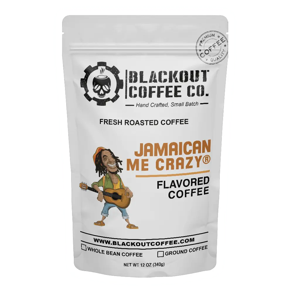Jamaican Me Crazy Flavored Ground Coffee – Caramel, Vanilla & Coffee Liqueur Blend – Perfect for Flavor-Filled Mornings, Sweet Sips & Island Vibes Anytime