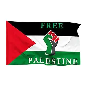 Palestine Flag 3x5 ft with 2 Brass Grommets for Indoor and Outdoor Use Double Stitched Palestine Flag