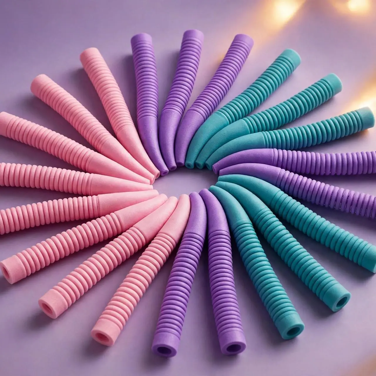 Flexi Rod Curlers — 42 Pack Heatless Foam Rods