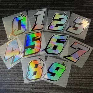 1PC  0123456789 Arabic Digital Motorcycle Sticker Is Suitable for Cars and Motorcycles Body Scratches  Bumper Helmets  Fuel Tanks  Creative Decoration  Outdoor Cycling Enthusiasts  Waterproof and Durable DIY Decal Car Stickers