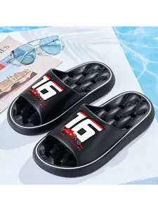 1pc Charlesleclerc Outdoor Slippers, Camping Slippers, Vacation Slippers, Beach Slippers, Home Slippers, Indoor Slippers, Gym Slippers, Bathroom Slippers, Sports Slippers, Unisex