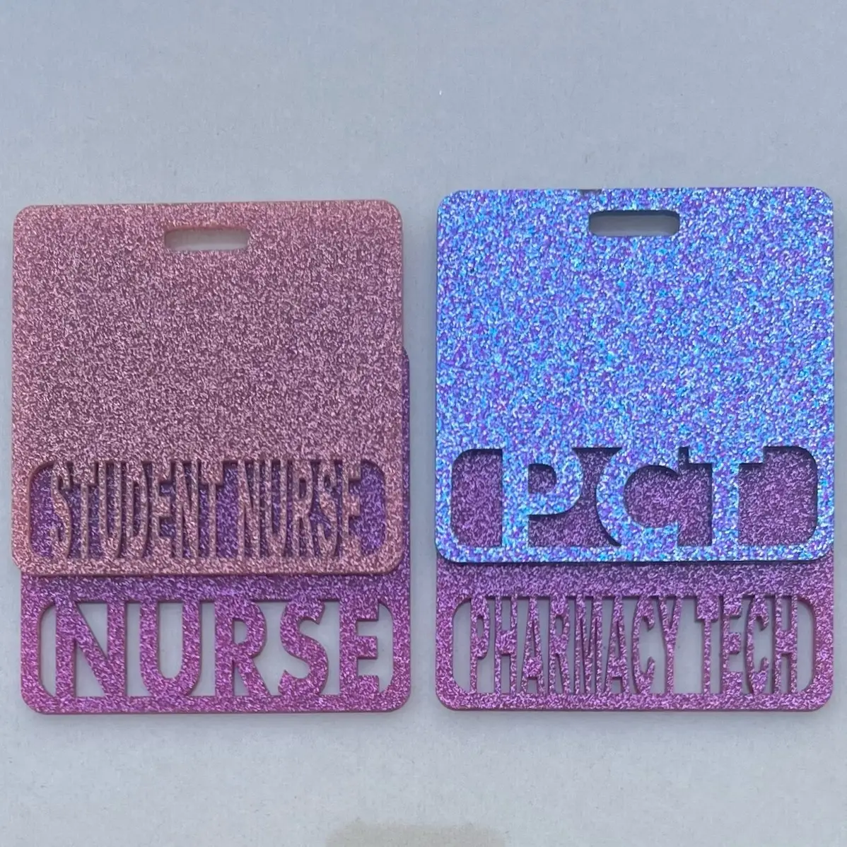 Cute Custom Badge Holders- Horizontal and Vertical. Medical professional ID card | RN | phlebotomist | MA | CNA | pharmacy tech. badge holder great gi