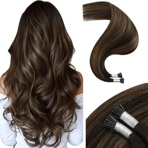 Full Shine Virgin Human Hair Extensions Blonde Straight Pre-Bonded I-Tip U-Tip K-Tip Italian Keratin Fusion Invisible Natural Look 16-22 Inch #SummerVibes Glueless Brazilian Hair