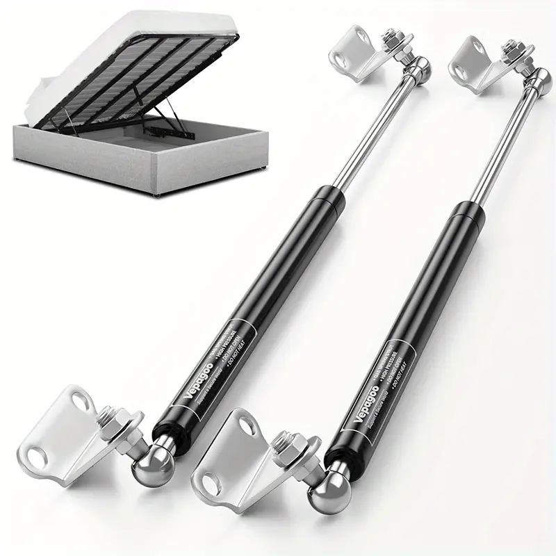 2-Pack Cabinet Gas Strut for Upper Flap Door, 10.63 in Gas Spring Lid Support, for RV Bed Storage, Travel Trailer Bed, Basement Trap Door, 185-215 lb
