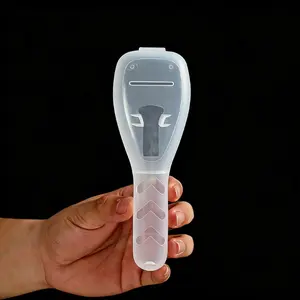 1pc/2pcs Compact Travel Razor Case Plastic Shaver Storage Box, Portable for Men’s Business Trip & Camping Use