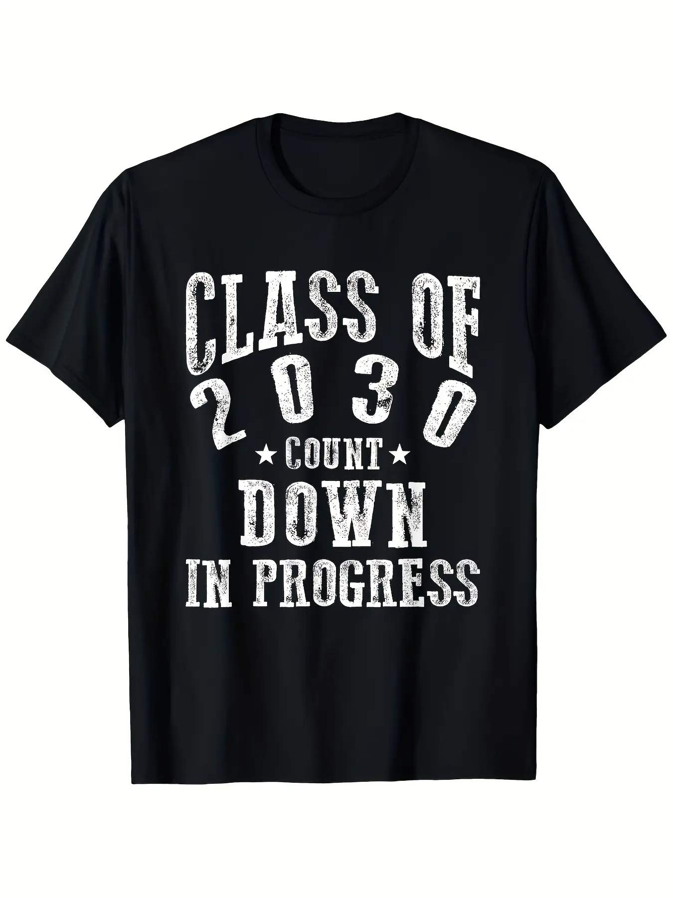Class of 2030 Graduation TShirt Vintage Distressed unisex soft cotton short sleeve t shirt, vintage graphic casual tee for men women teens, perfect birthday holiday gift for camping travel gym daily street  wear